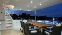 Yacht SEAS THE MOMENT -  Aft Deck dining